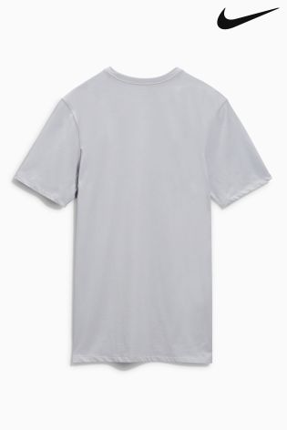 Grey Nike Dry-FIT Cotton Short Sleeve Tee